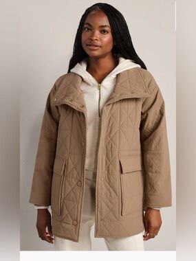 Rhone - Monterey Quilted Jacket - Desert Taupe - Size Small